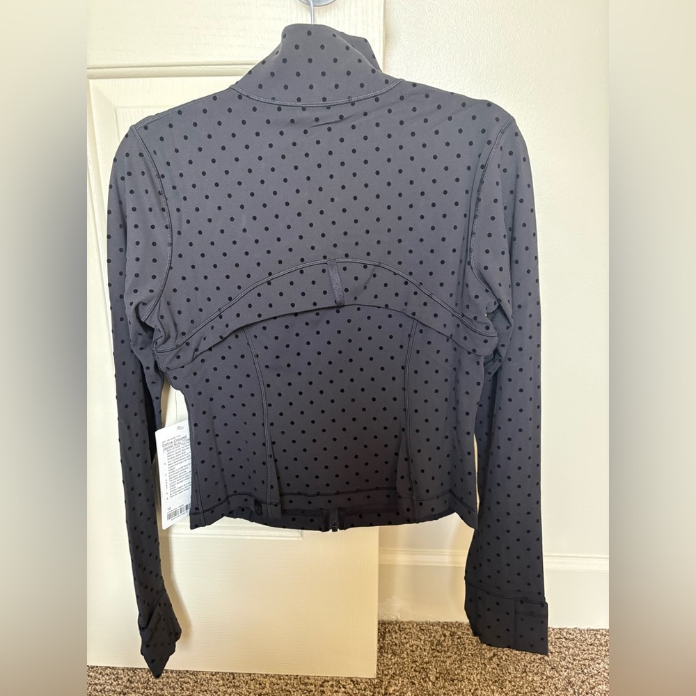 Lululemon Define Cropped Jacket Nulu *Flocked Polka Dot - Picture 2 of 4